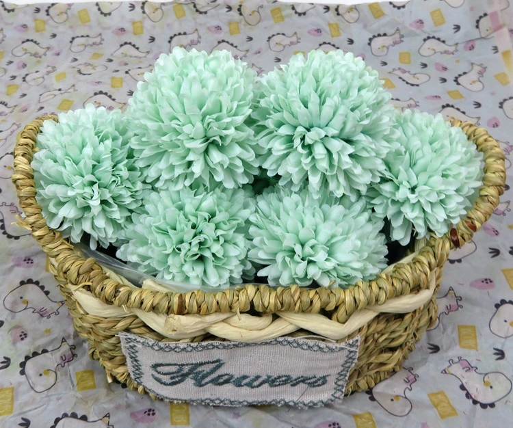 Ping-Pong Chrysanthemum Fake Flower Wedding Hall Decoration Photography Props Dry Flower