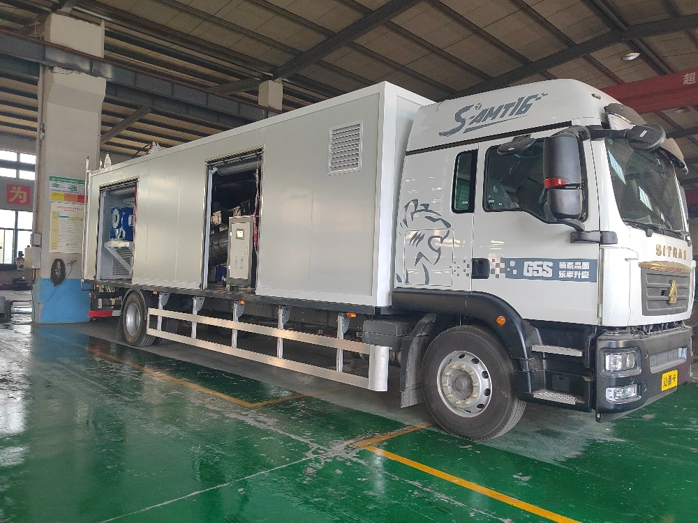 Hospital Mobile Medical Waste Sterilizer with Microwave Disinfection Disposal Infectious Waste Treatment