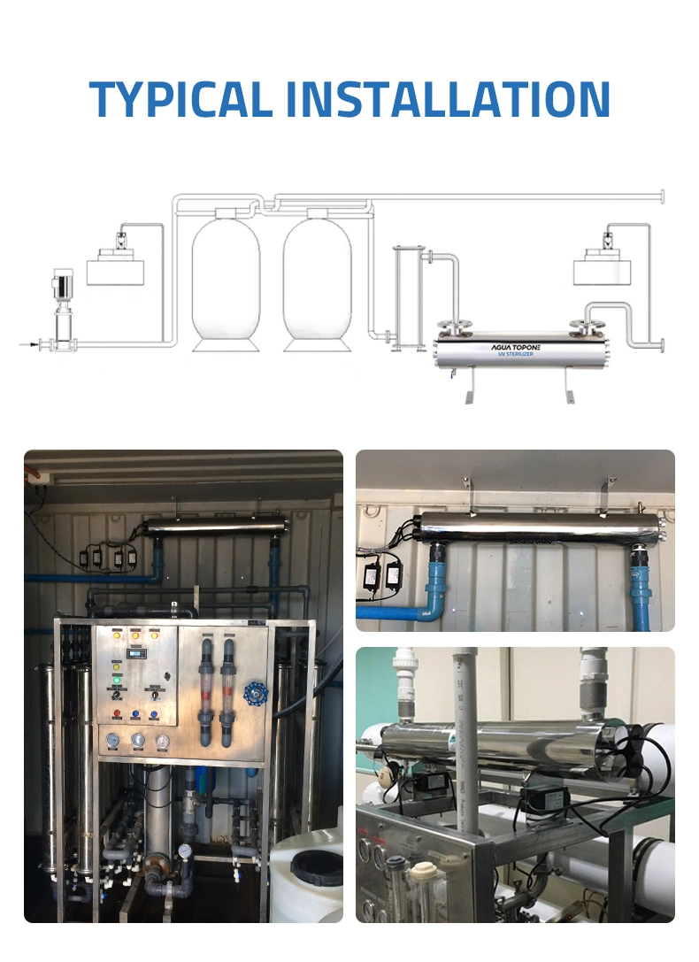 Large Flow Water UV Sterilizer for Food Beverage