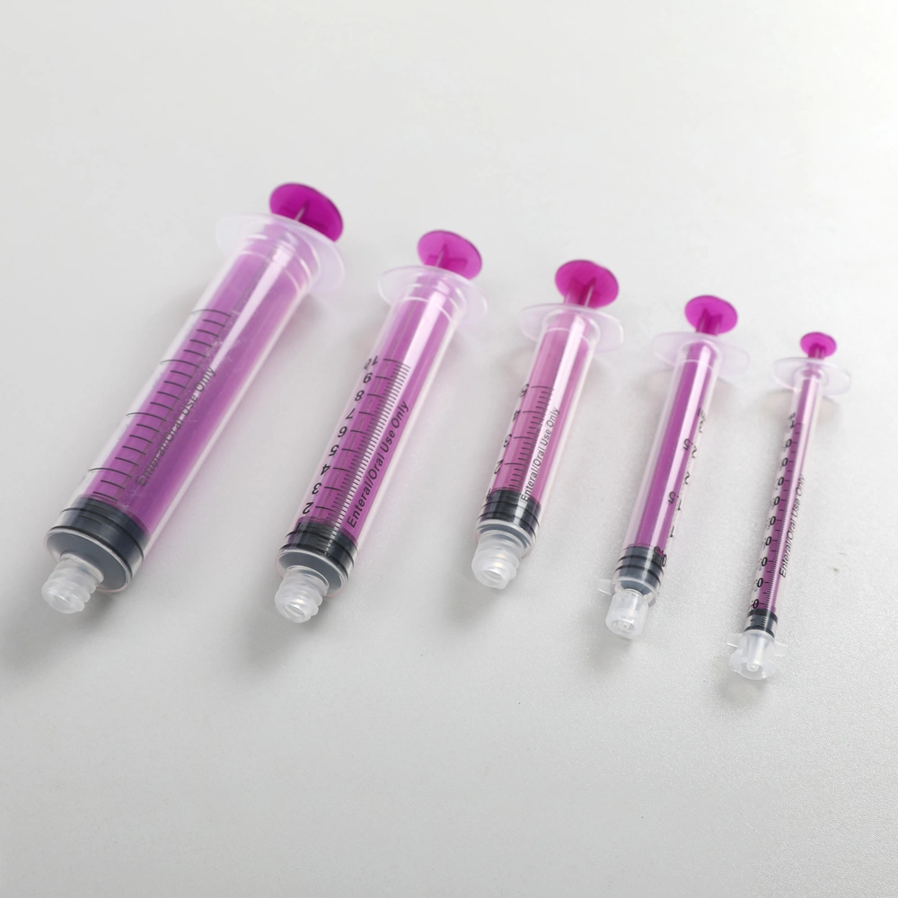 Good Service Amber/Transparent Eo Sterilization OEM 1ml/3ml/5ml/10ml/20ml/50ml/60ml China Painless Enteral Syringe