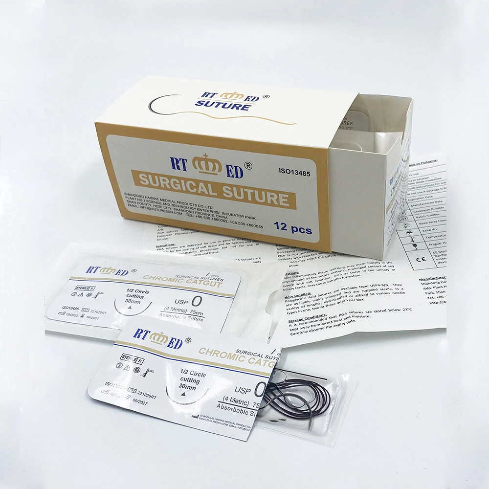 Absorbable Suture Plain/Chromic Catgut for Surgery, High Quality