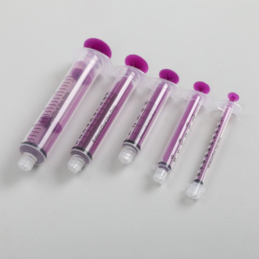 Good Service Amber/Transparent Eo Sterilization OEM 1ml/3ml/5ml/10ml/20ml/50ml/60ml China Painless Enteral Syringe