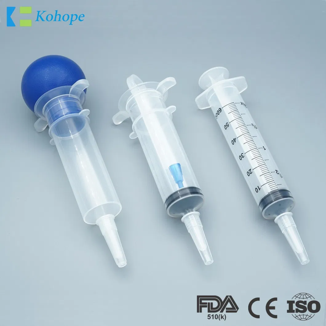 Good Service Amber/Transparent Eo Sterilization OEM 1ml/3ml/5ml/10ml/20ml/50ml/60ml China Painless Enteral Syringe