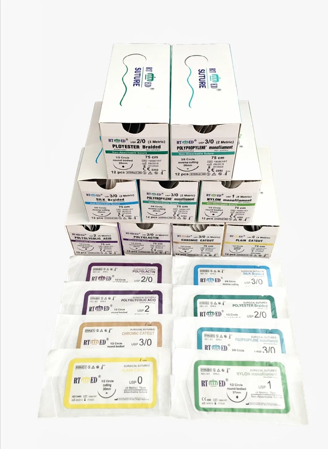 Haidike Sterile Absorbable Pdo/Chromic Catgut/Pgcl/PGA/Pgla Surgical Sutures