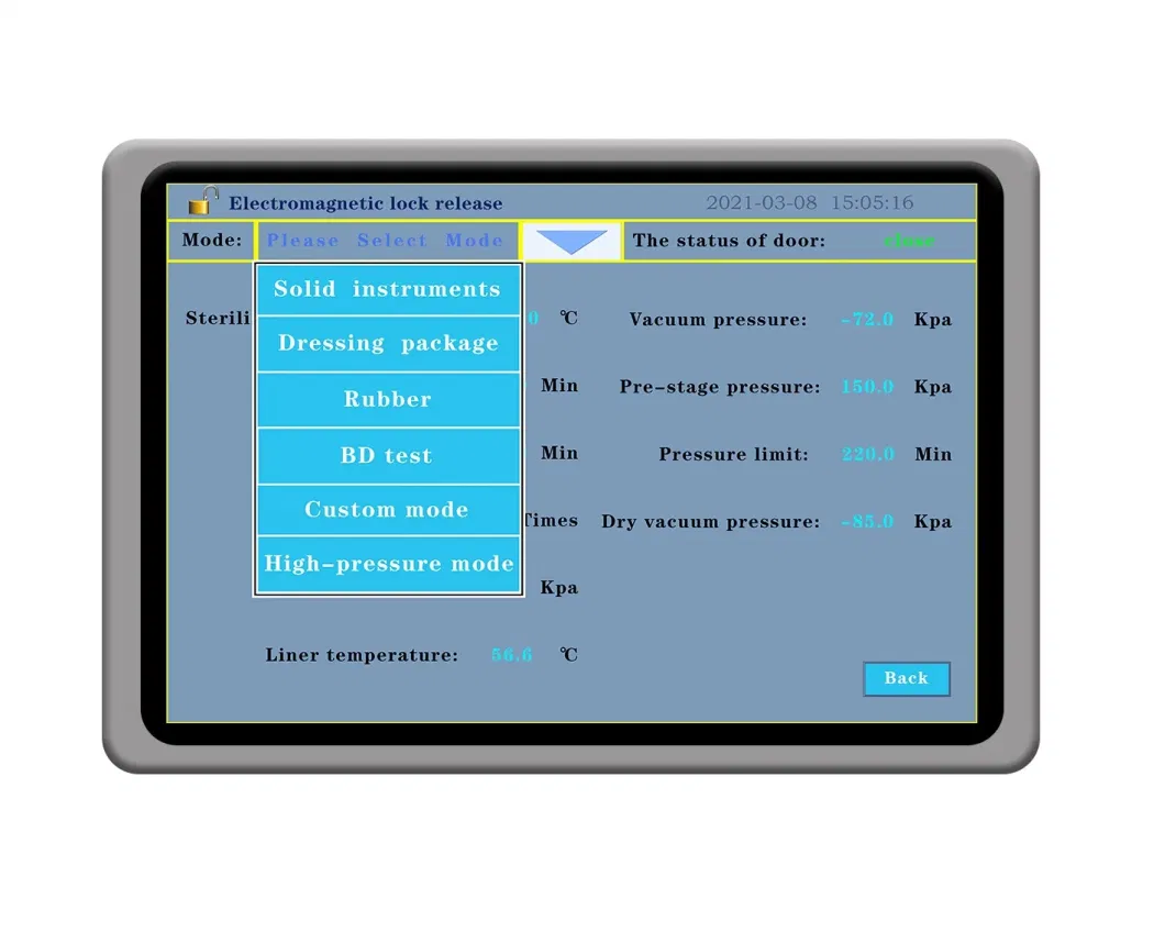 Dental H2O2 Gas Sterilizer 60 Liter Hydrogen Peroxide Low Temperature Plasma Sterilizer Medical Products