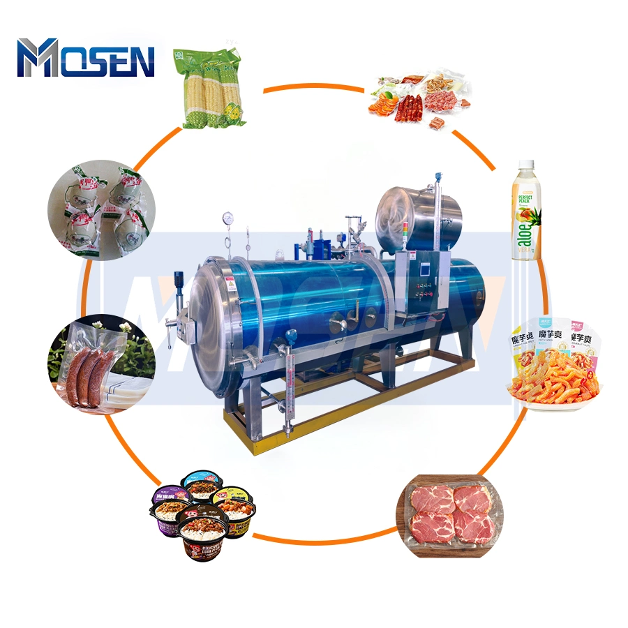 Counter Pressure Water Spray Autoclave Retort Automatic Autoclave Sterilizer for Food