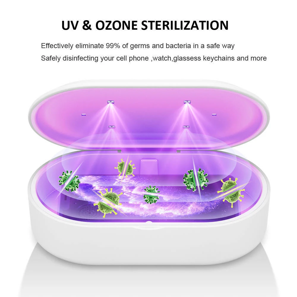 Wireless Charger Sterilization Sanitizer Cellphone Sterilization UV Light Sterilizer Box