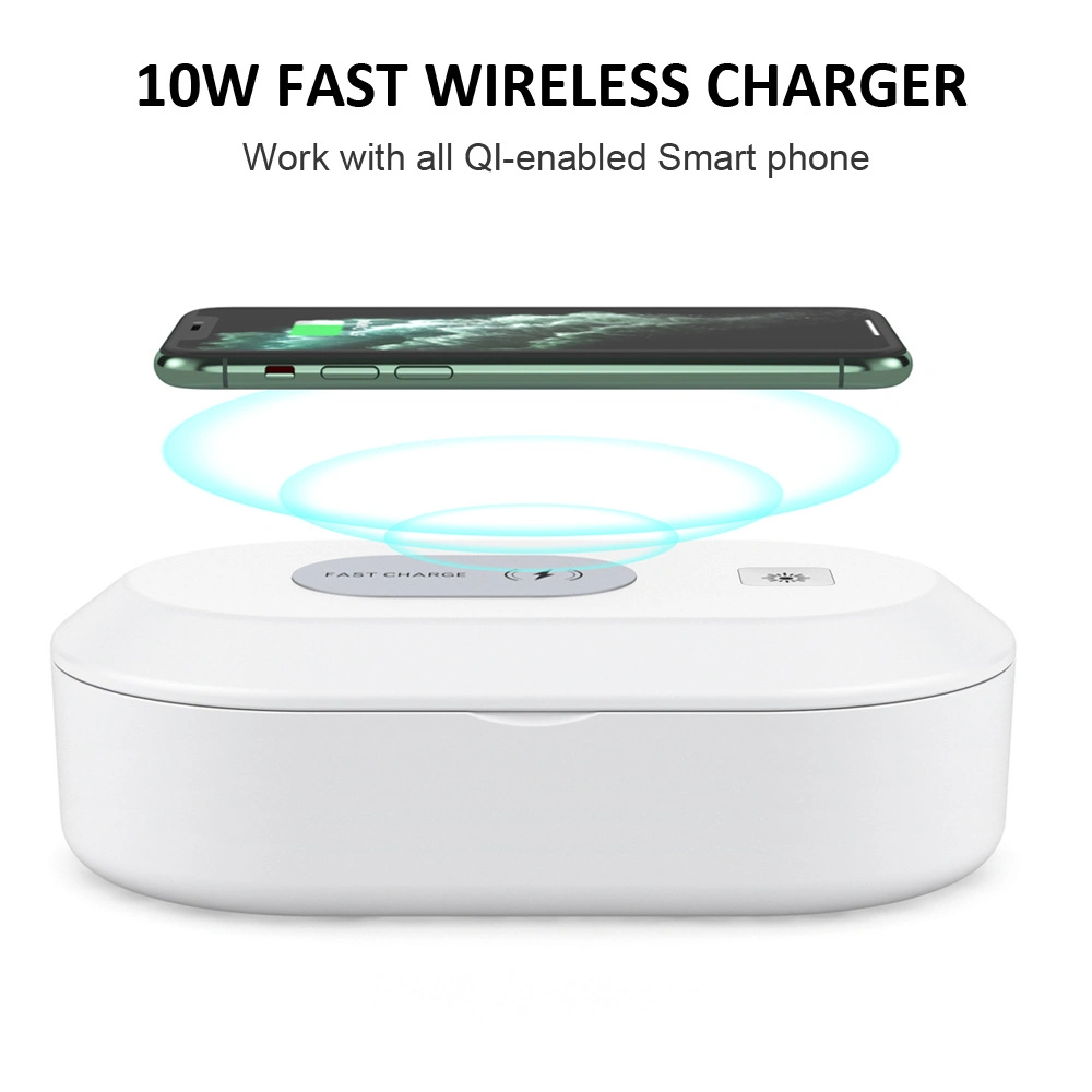 Wireless Charger Sterilization Sanitizer Cellphone Sterilization UV Light Sterilizer Box