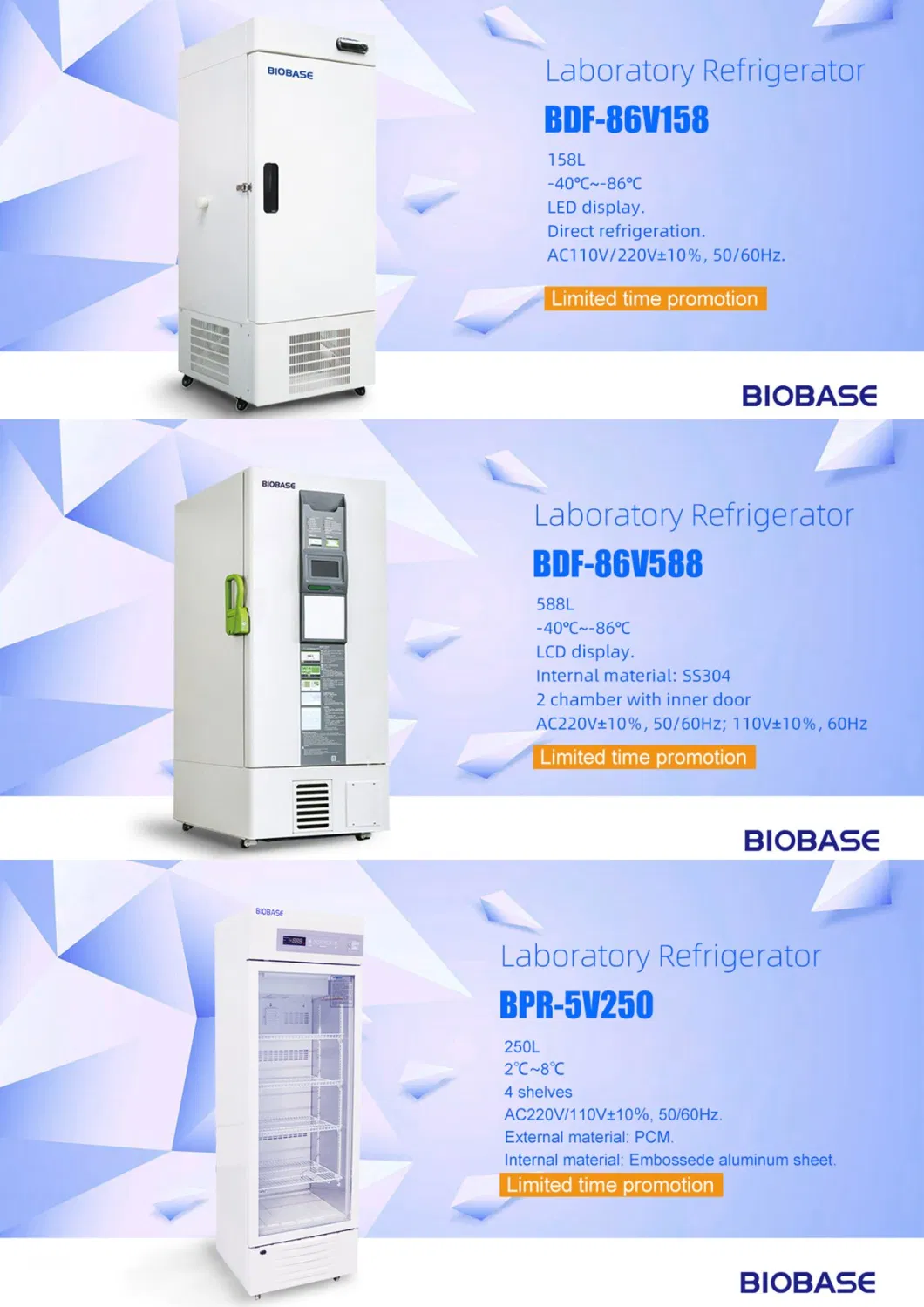 Biobase Gas Sterilizer H2O2 Low Temperature Plasma Sterilizer for Lab