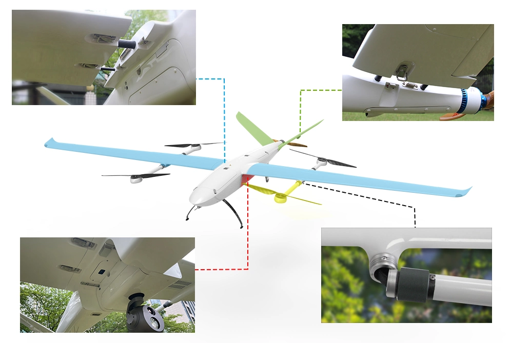 Full Electric Long Endurance Fixed Wing Vtol Plane