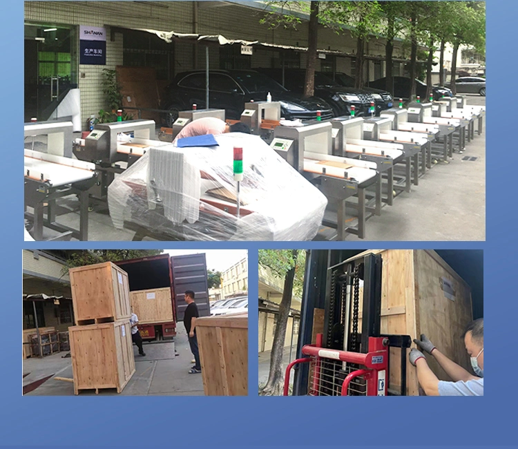 Automatic Industrial High Sensitivity Processing Conveyor Belt Tunnel Metal Detector for Food
