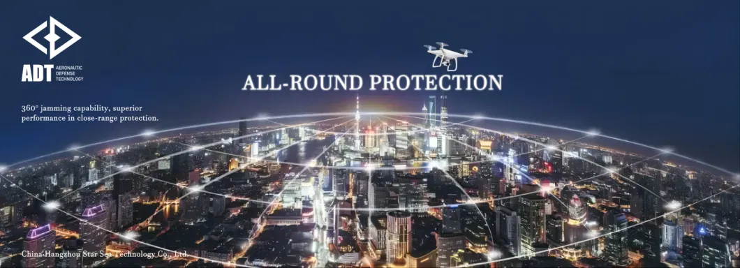 300m-6GHz All Frequency 10km Long Distance Anti Drone Jammer Omnidirectional Uav Counter Jamming System
