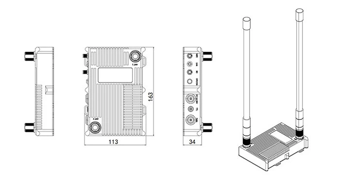 Advanced Wilreless Data Links Communications for Drones / Uav / Ugv / Usv