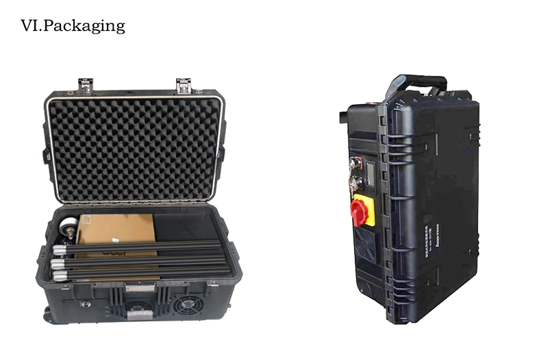 Lh-2003 Portable Anti Drone Navigation Decoy Defense GPS Spoofer Uav Detector Signal Jammer