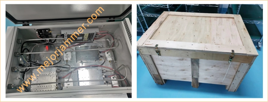High Power 600watts 400MHz 900MHz 1.2g 1.6g 2.4G 5.8g Anti Uac Detection GPS WiFi Signal Uav Drone Jammer