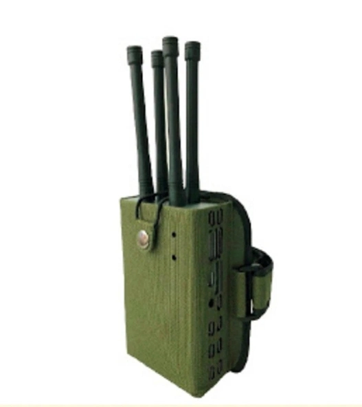 4 Antenna Handheld Anti-Drone Signal Jammer for Blocking WiFi 2.4G+WiFi5.8g+GPS L1-1500MHz with 32W