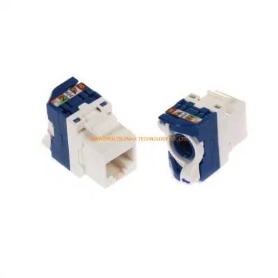 UTP CAT6A Keystone Jack, Rotation Tool Less Type, 180 Degrees, Legrand Type UTP Modular Jack