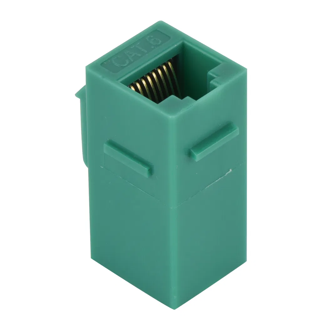 OEM RJ45-RJ45 Keystone Jack Coupler, China Origin, Cat. 6 UTP