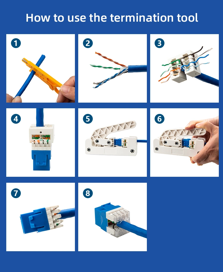 Network RJ45 Cat. 6 UTP Modular Keystone Jack