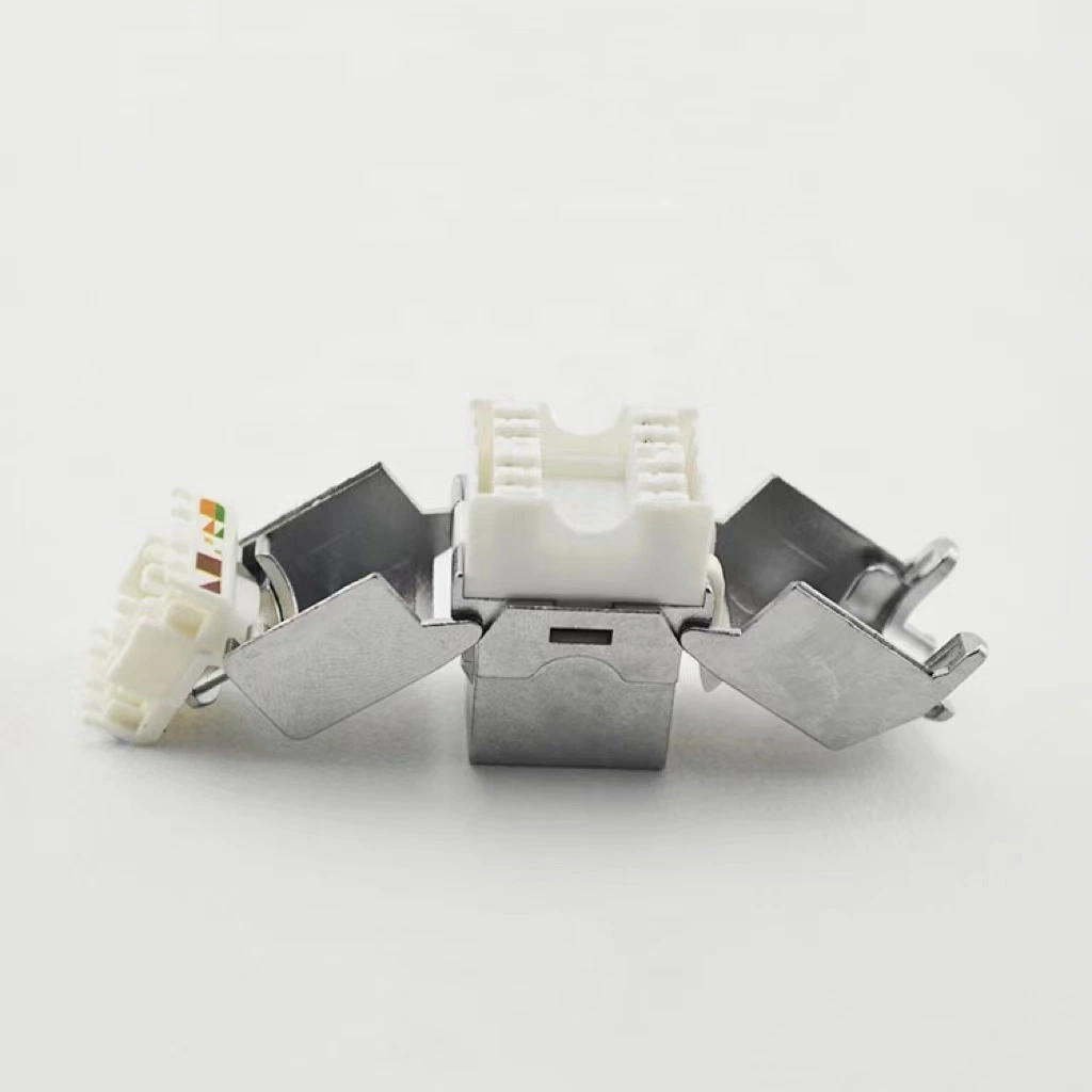 RJ45 cat6a cat7 cat8 Toolless Zinc Alloy keystone jack