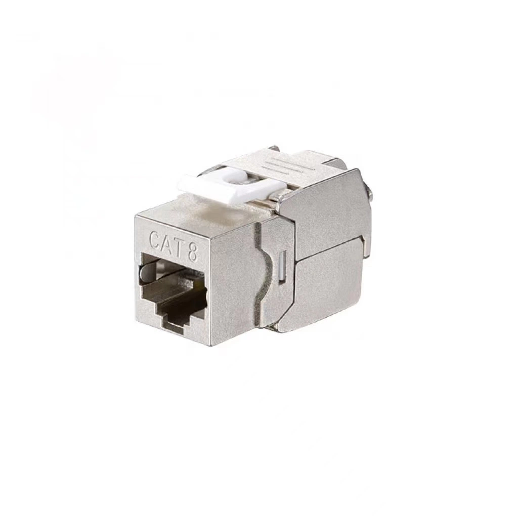 RJ45 cat6a cat7 cat8 Toolless Zinc Alloy keystone jack