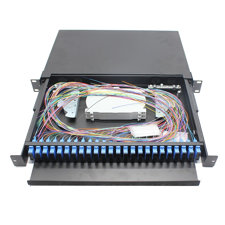 Optical Fiber Drawer ODF 24 Core 48core 96core Fiber Optic Patch Panel