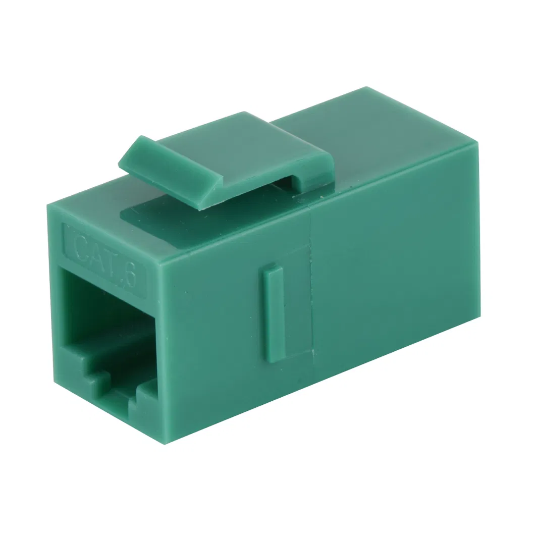 China Origin RJ45 Inline Coupler Keystone Jack, Cat. 6 UTP