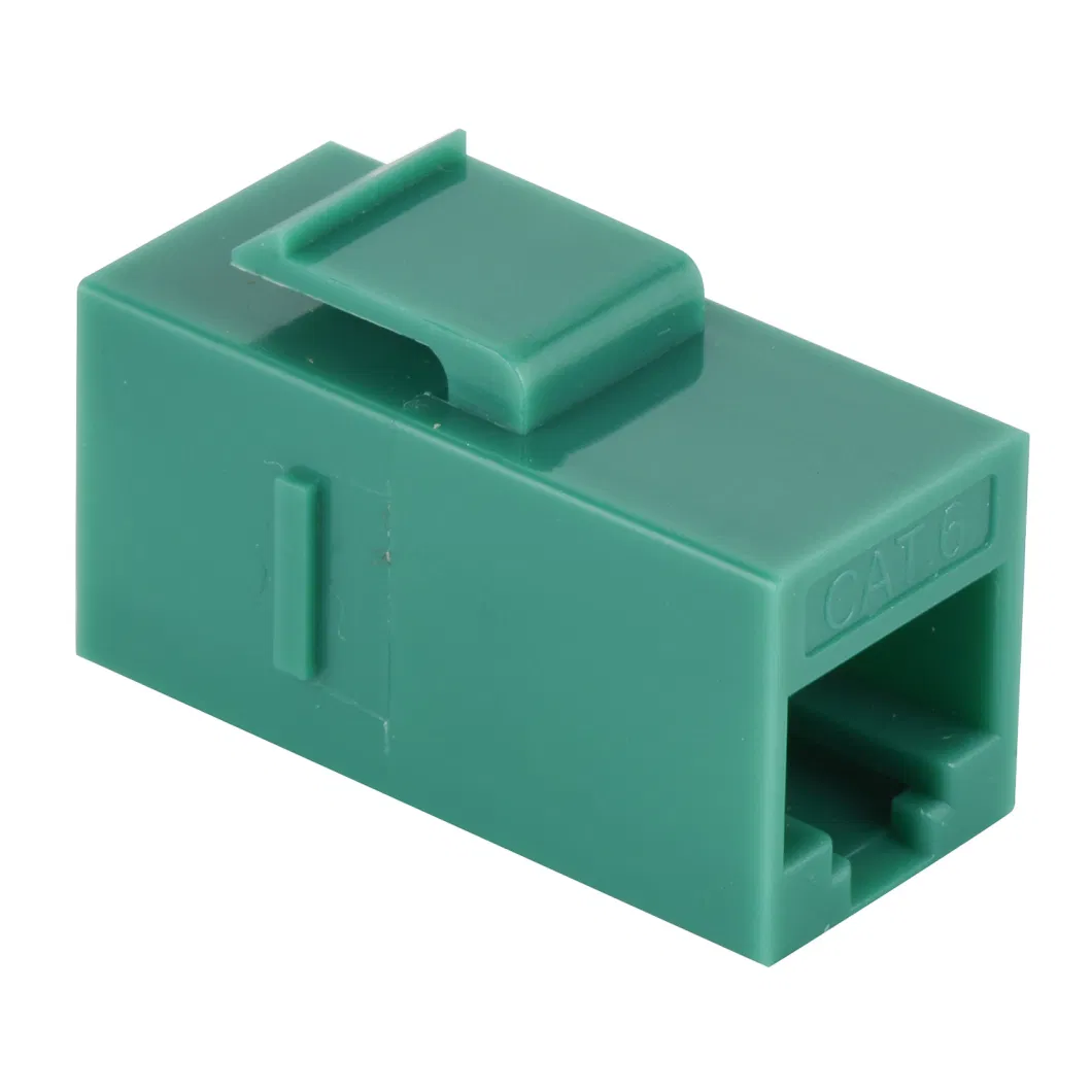 China Origin RJ45 Inline Coupler Keystone Jack, Cat. 6 UTP