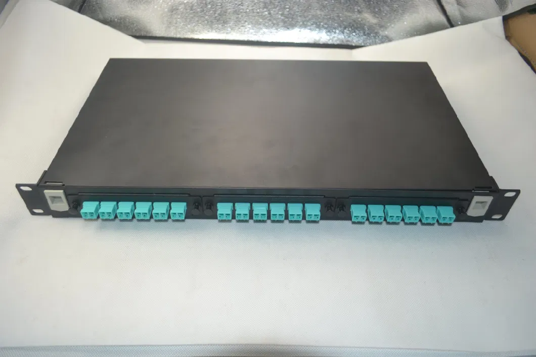 Rack Mount ODF Sc Adapter &amp; Pigtail 48 Port Patch Panel