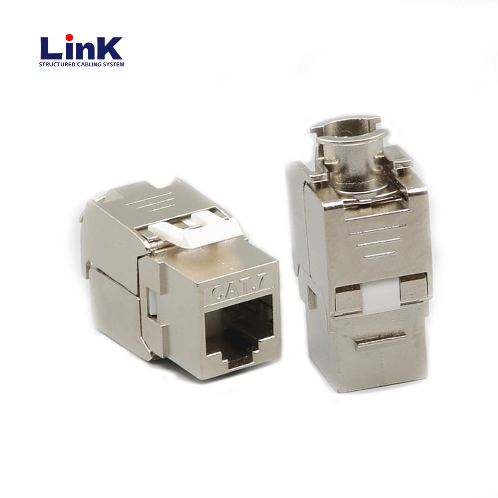 Hi Quality Cat5e CAT6 CAT6A Cat7 Shielded Keystone Jack for Fast Data Transmission