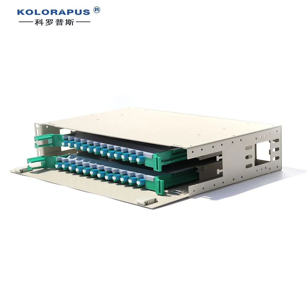 LC 24-Port Optical Fiber Distribution Patch Panel Optical ODF