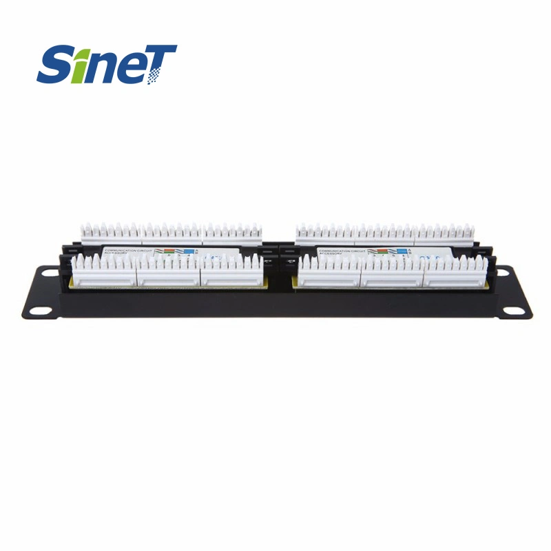 19inch 1u Rack Mount Patch Panel Unshielded UTP 24 Port CAT6 Cable Management Patch Panel