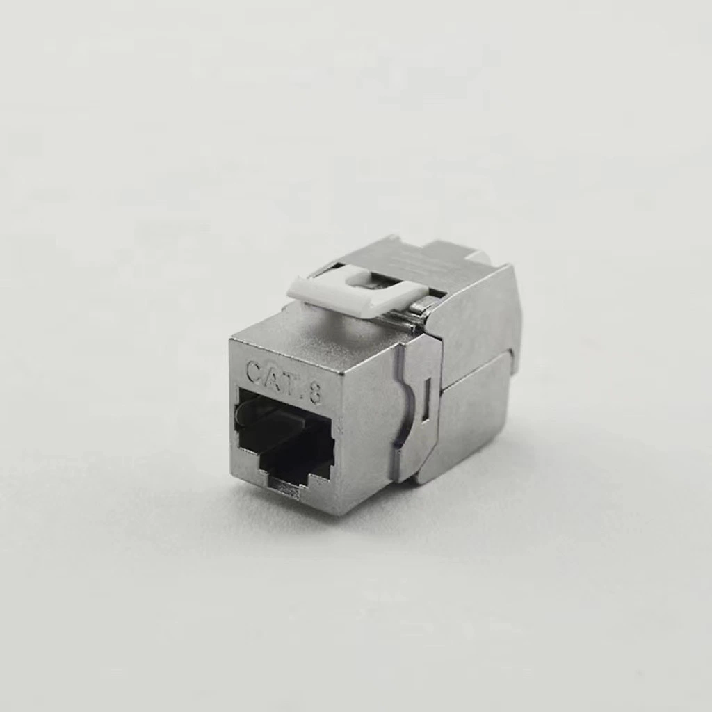 RJ45 cat6a cat7 cat8 Toolless Zinc Alloy keystone jack