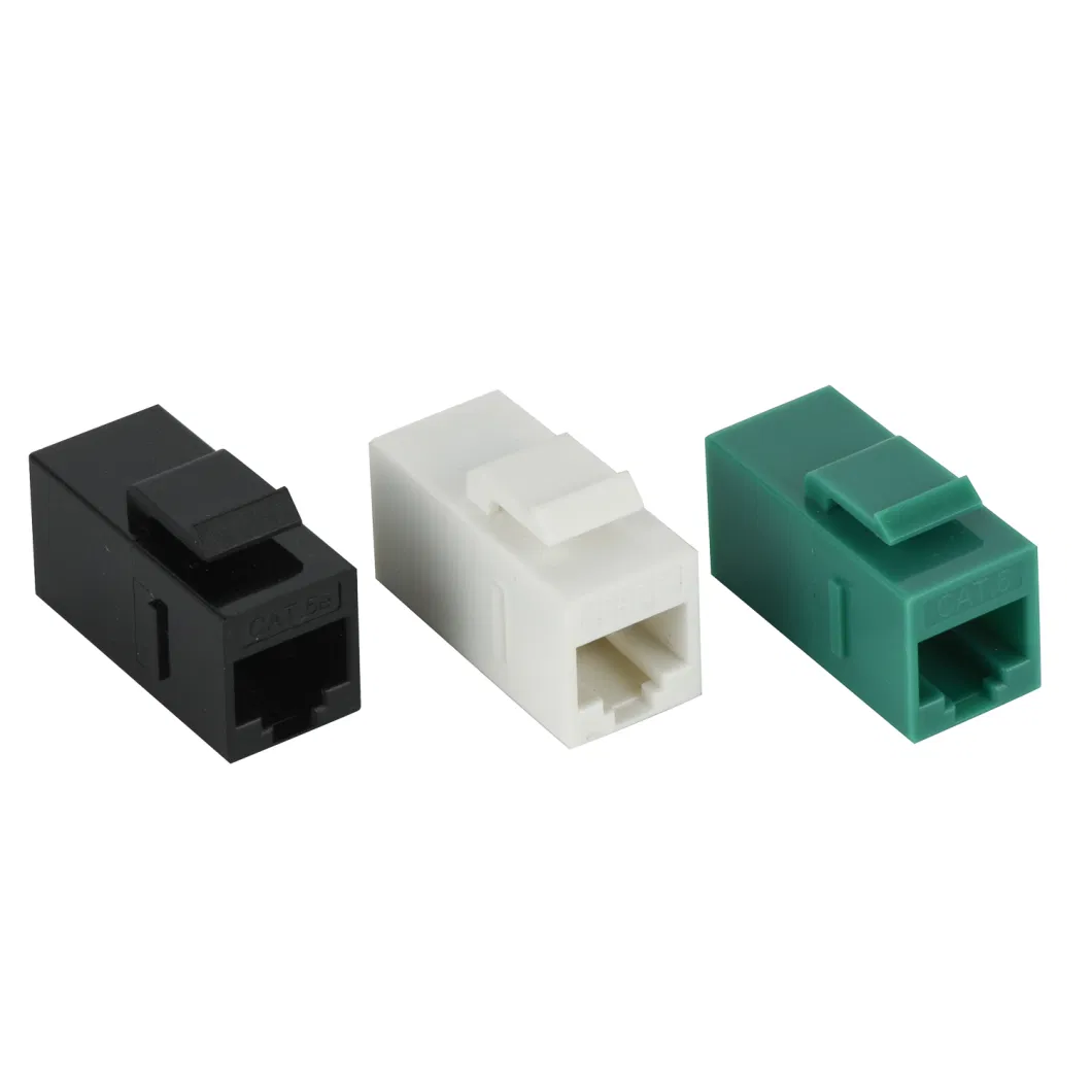 OEM RJ45 Inline Coupler Keystone Jack, China Origin, Cat. 6 UTP