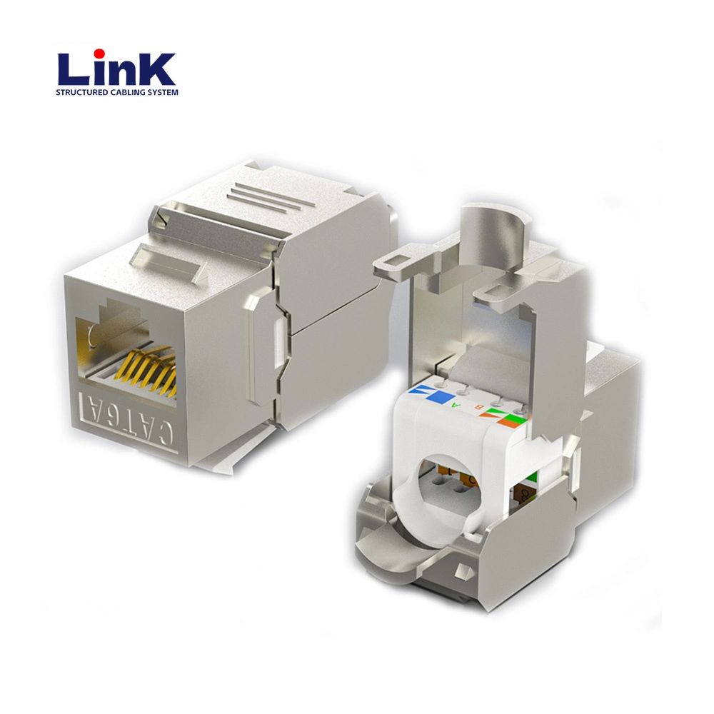 Hi Quality Cat5e CAT6 CAT6A Cat7 Shielded Keystone Jack for Fast Data Transmission