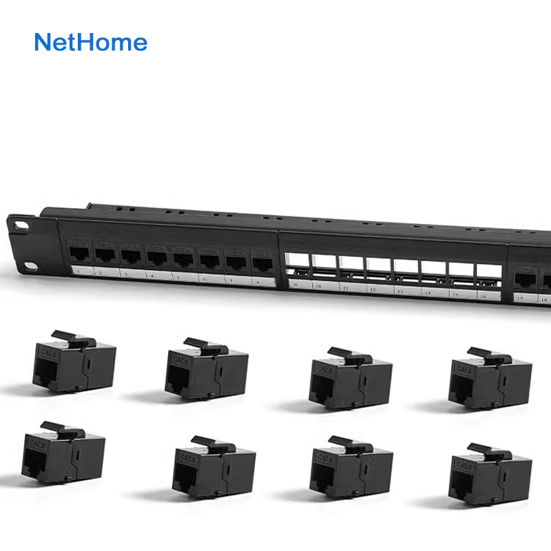 24ports 48 Ports 1u UTP Cat5e SFTP CAT6 Network Cable Patch Panel