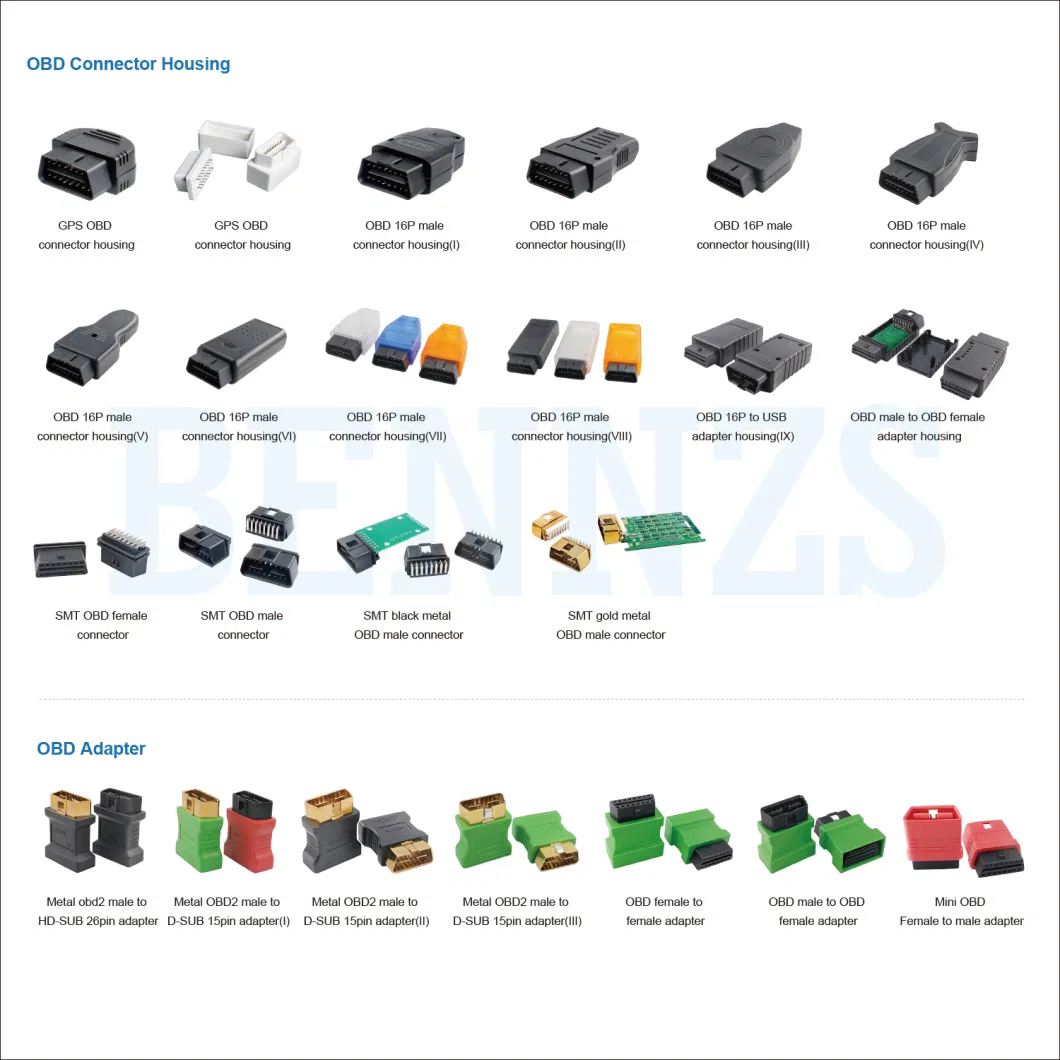 Factory Directly Supply SMT OBD2 Connector OBD Connector for OBD Scanner Tool