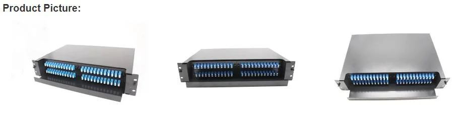 FTTX ODF Fiber Optic Rack Mount Patch Panel with PLC Splitter