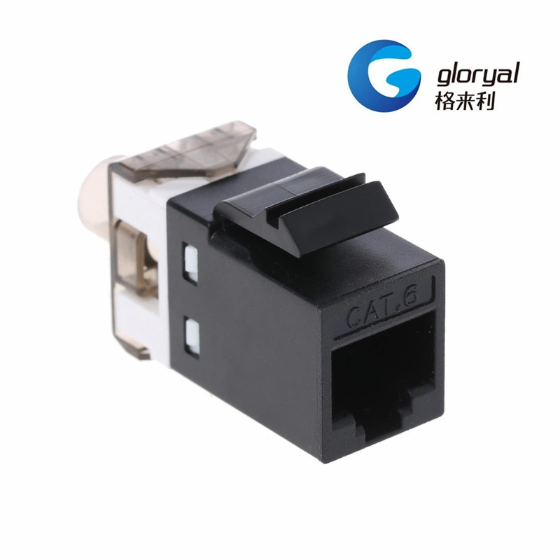 CAT6 UTP 180 Degree RJ45 Keystone Jack AMP Type