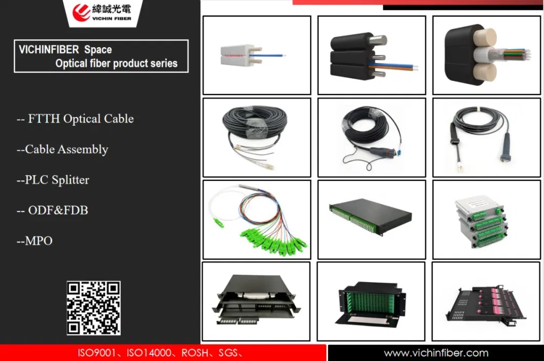 Rack Mounted Sliding Type 1u Sc/APC 24 Port Fiber Patch Panel ODF