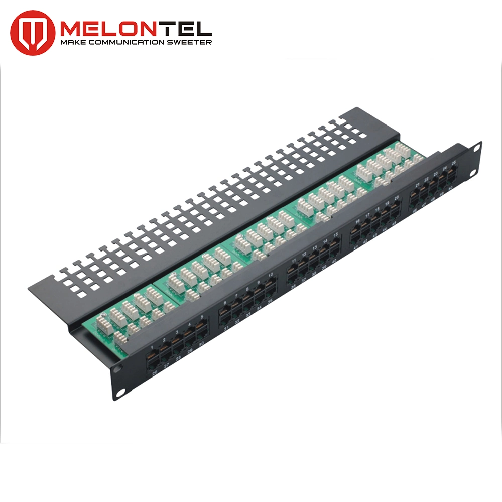 1u Rj11 Rack Mount 25 Ports Data Voice Patch Panel