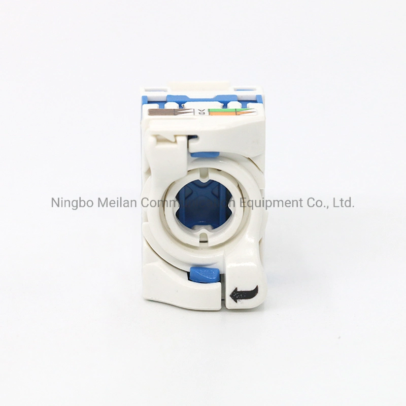 RJ45 Keystone Jack CAT6 with Dust Cover at RJ45 Port