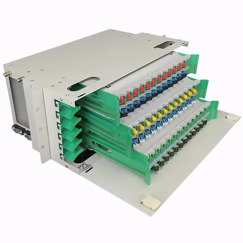 LC 24-Port Optical Fiber Distribution Patch Panel Optical ODF