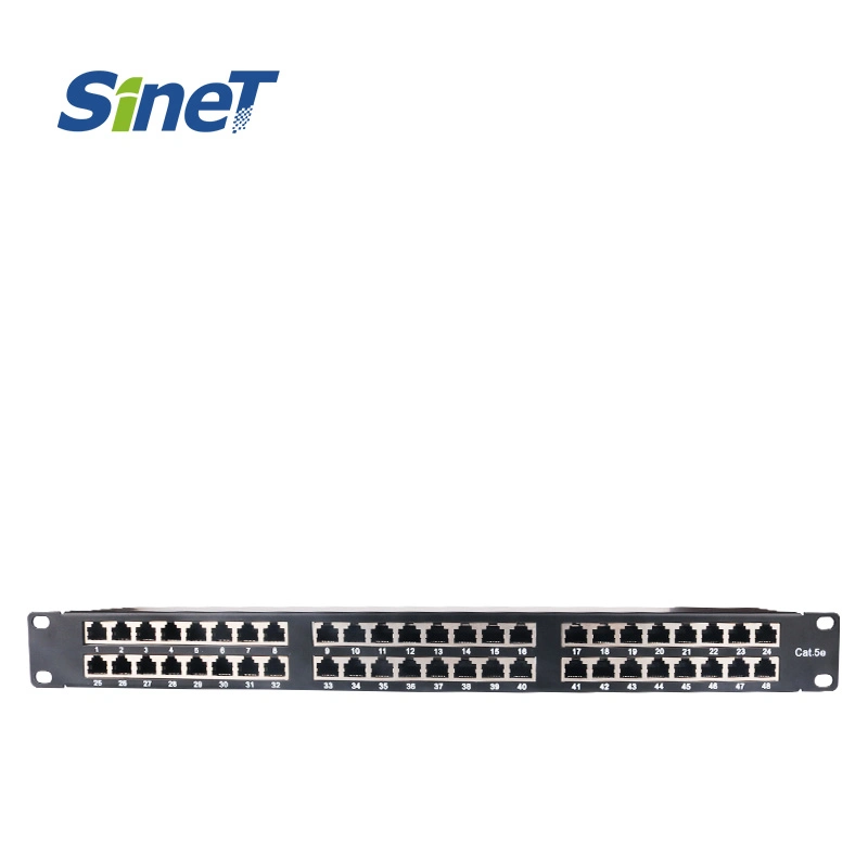 Wall Mounted Patch Panel 12 Ports 1u 19 Inch Network Full Loaded with Keystone Jack