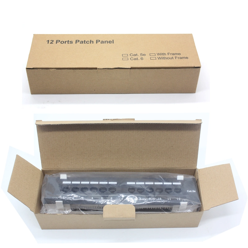 UTP STP 24 Port 19&prime;&prime;1u CAT6 Keystone Jack Tool-Less Network Patch Panel for Legrand Type