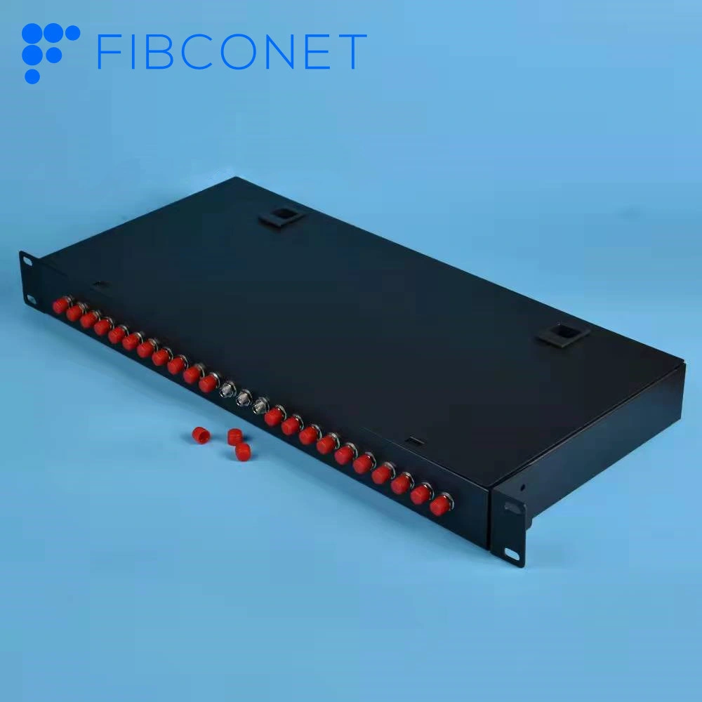 FTTX ODF Fiber Optic Rack Mount Patch Panel with PLC Splitter