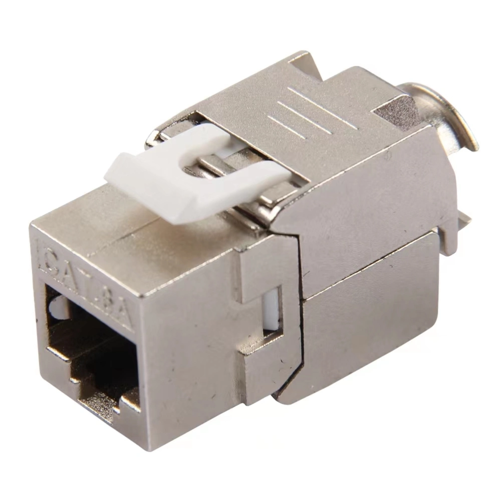 CAT6 S/FTP Toolless 180&deg; Keystone Jack Tool Free RJ45 Modular up-Down Direction