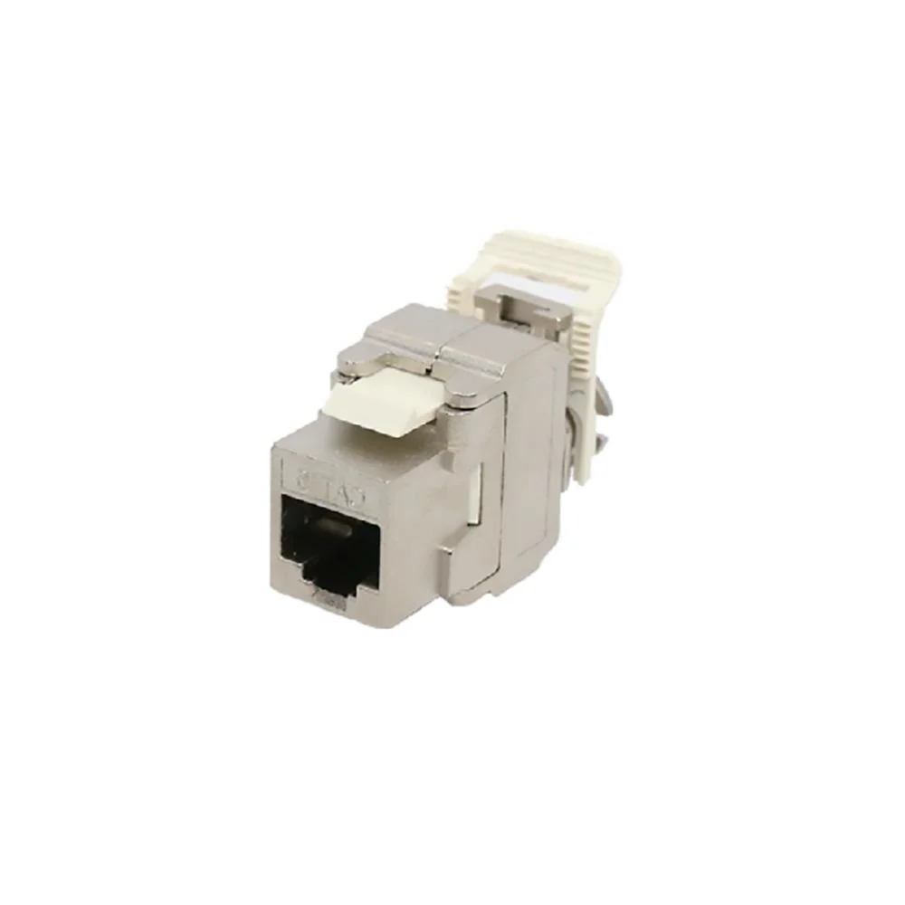 Toolless Cat. 6A Cat. 6 RJ45 CAT6 FTP Toolless Shielded Keystone Jack Inline Coupler