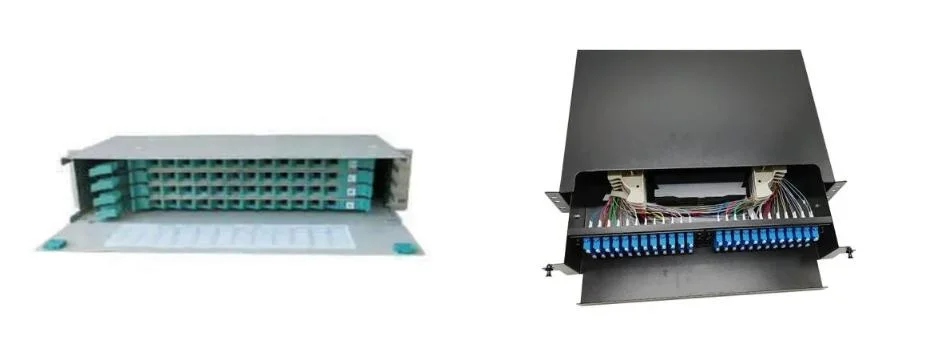 FTTX ODF Fiber Optic Rack Mount Patch Panel with PLC Splitter