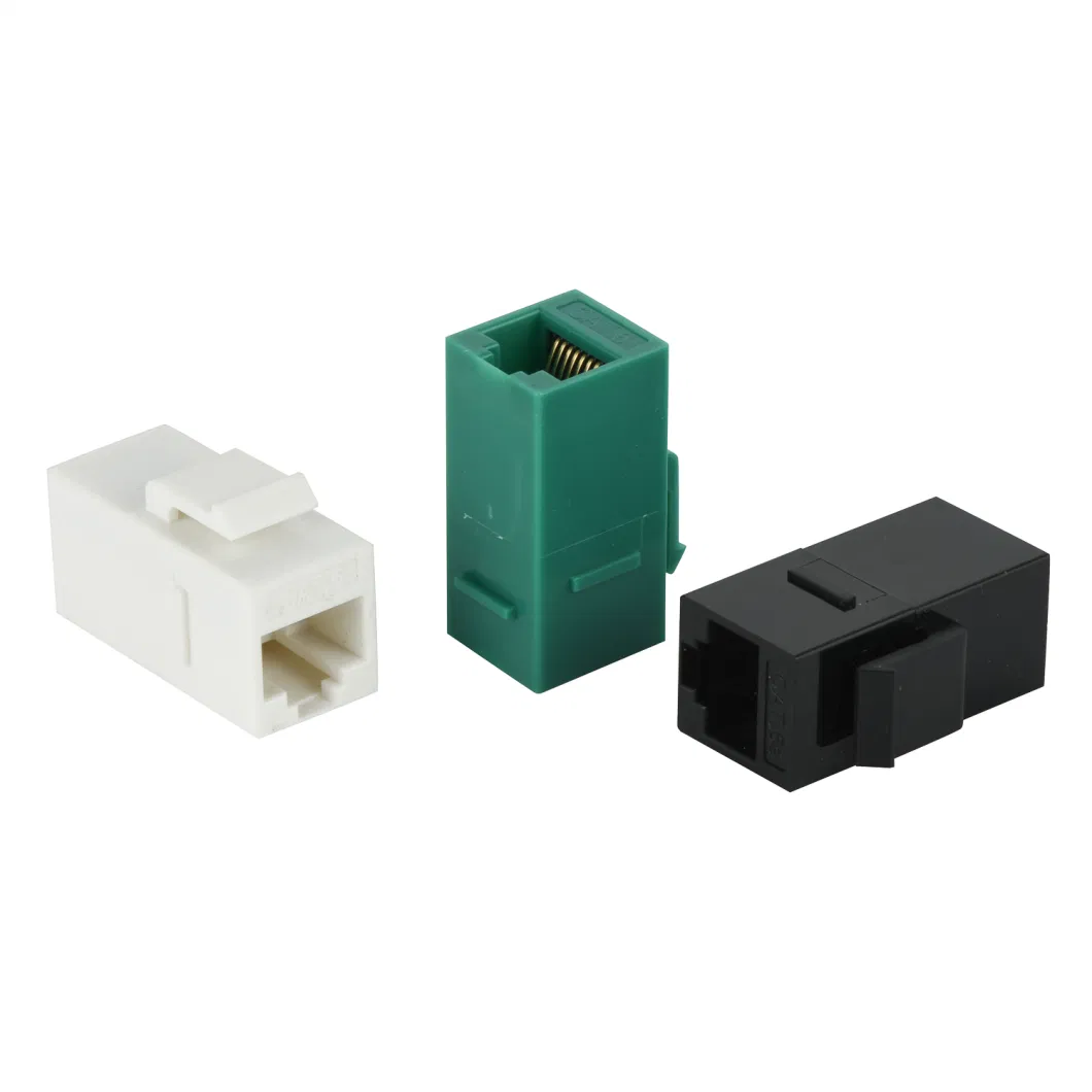 China Origin RJ45 Inline Coupler Keystone Jack, Cat. 6 UTP